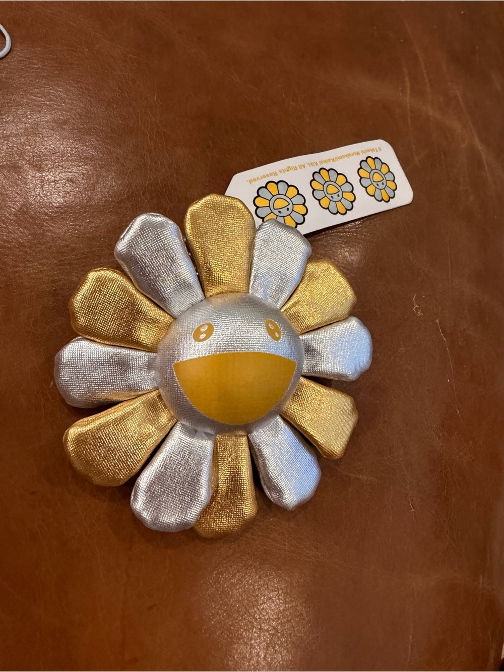 Authentic Takashi Murakami Flower Keychain from Japan